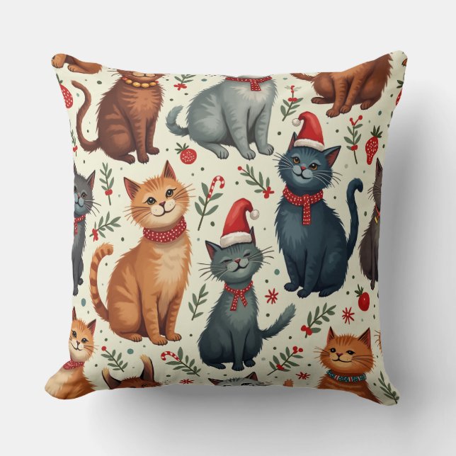 christmas cat cushion (Front)