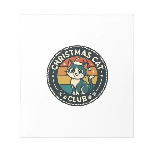 Christmas Cat Cute Kitty Design - Christmas Cat Cl Notepad