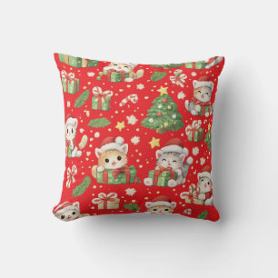 Christmas Cat Gift Pillow