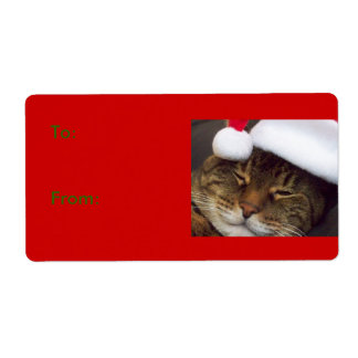 Christmas Cat Gift Tag