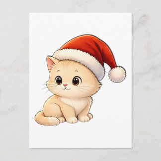 Christmas Cat Greeting Card