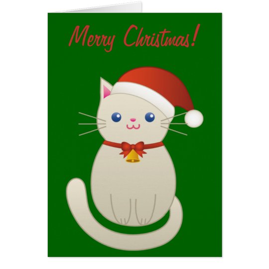 Christmas Cat Greeting Card