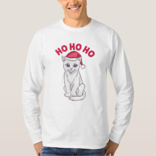 Christmas Cat Ho Ho Ho T-Shirt