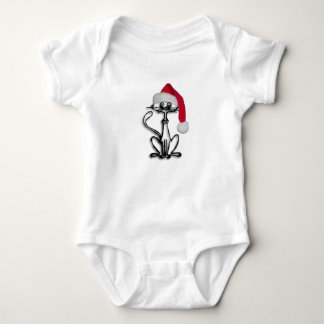 Christmas Cat Holiday Baby Bodysuit