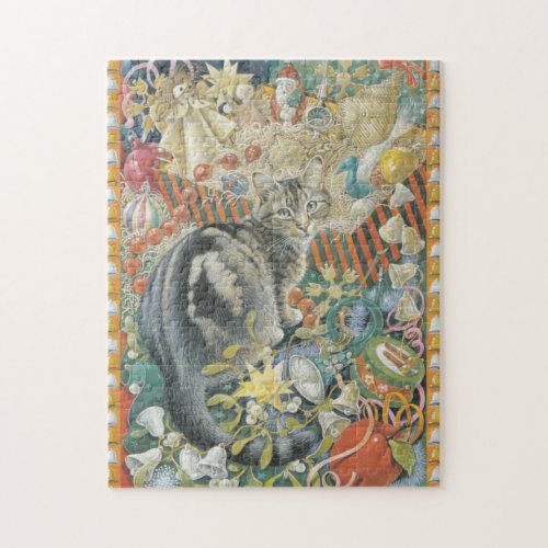 CHRISTMAS CAT JIG SAW PUZZLE