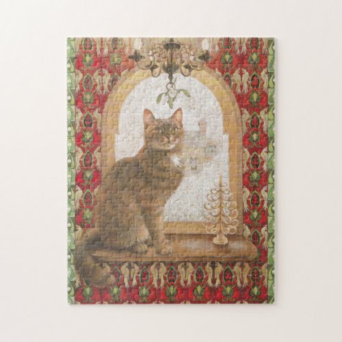 CHRISTMAS CAT JIG SAW PUZZLE