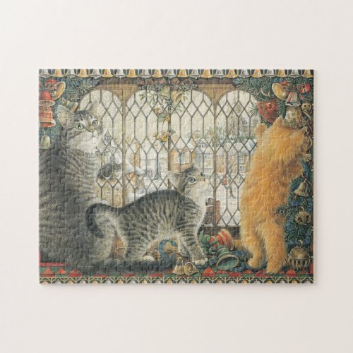 CHRISTMAS CAT JIG SAW PUZZLE