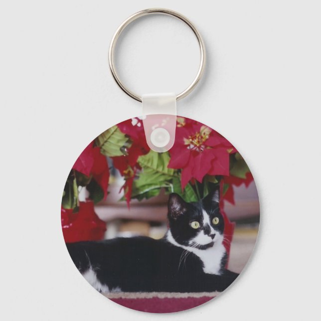 Christmas Cat Key Chain (Front)