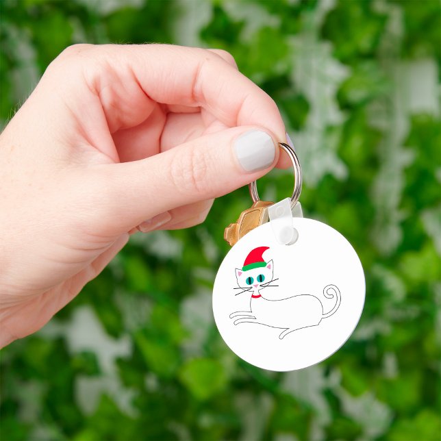 Christmas Cat Keychain (Creator Uploaded)
