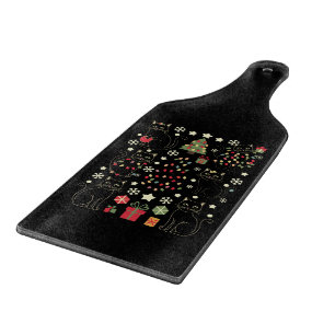 Christmas Cat Lover Gift For Cat Owner Cutting Board
