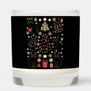 Christmas Cat Lover Gift For Cat Owner Scented Candle