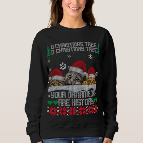 Christmas Cat Lover Holiday Xmas Gift Ugly Sweater