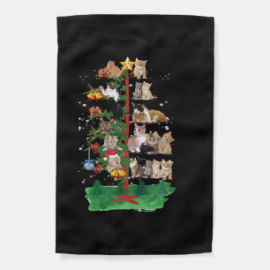 Christmas Cat, Merry Christmas cats Garden Flag