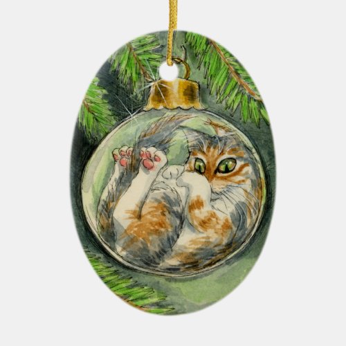 Christmas Cat ornament