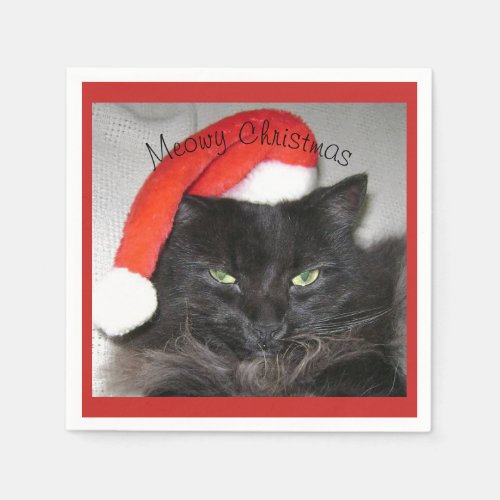 Christmas Cat Paper Napkin