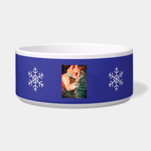 Christmas Cat Photo customize Bowl