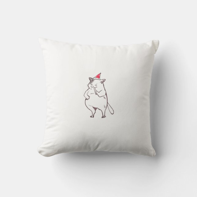 Christmas cat pillow (Front)