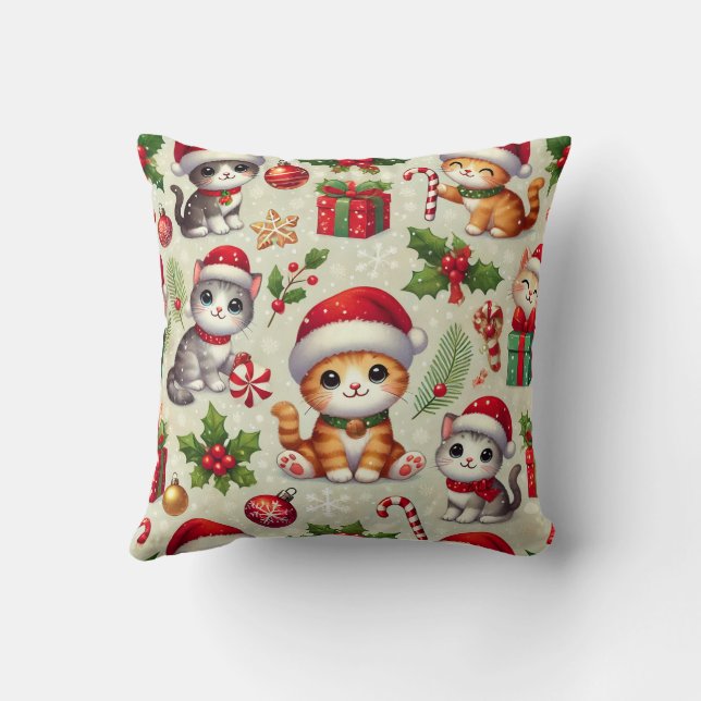 Christmas cat Pillow (Back)