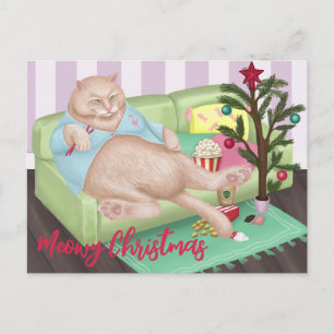 Christmas Cat Postcard