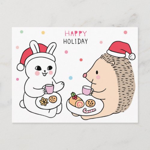 Christmas Cat Postcard