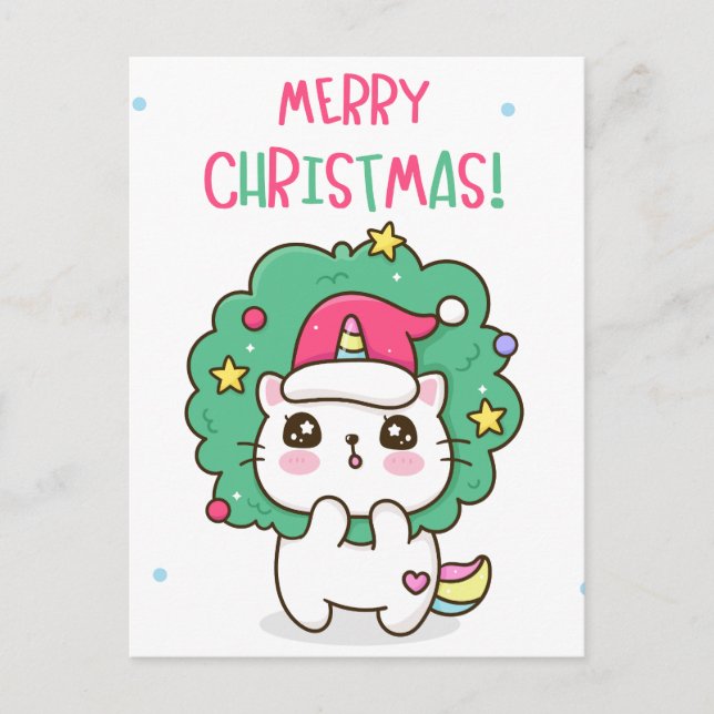 Christmas Cat Postcard (Front)