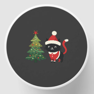 Christmas Cat Santa Tree Vector Mini Candle Favors