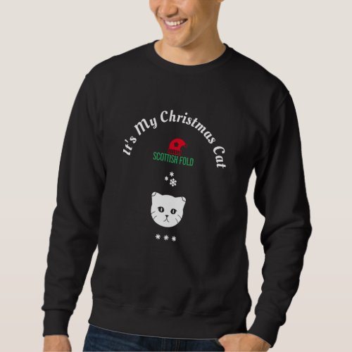 Christmas Cat _ Scottish Fold Sweatshirt