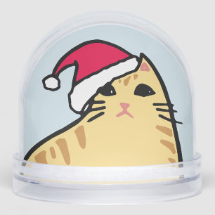 CHRISTMAS CAT SNOW SNOW GLOBE