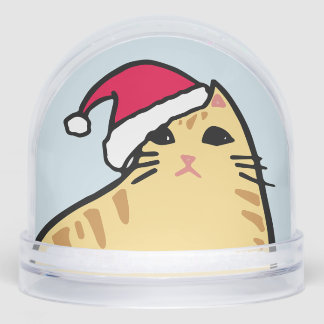 CHRISTMAS CAT SNOW SNOW GLOBE
