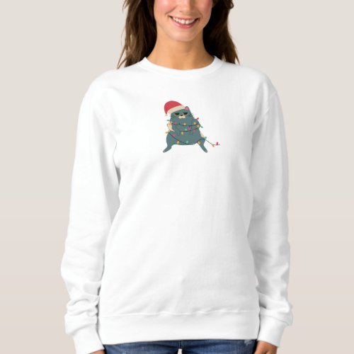 christmas cat sweatshirt