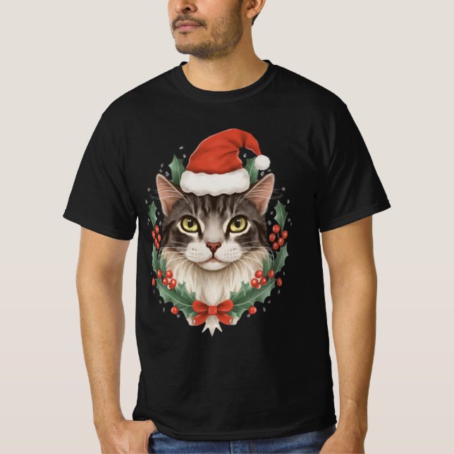 christmas cat T-Shirt (Front)