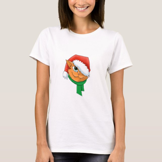Christmas Cat T-Shirt (Front)