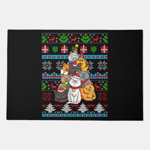 Christmas Cat Tree Gift Doormat
