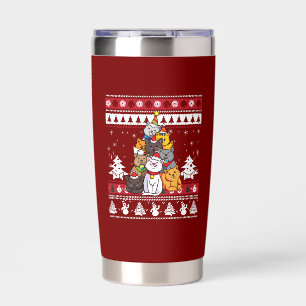 Christmas Cat Tree Insulated Tumbler