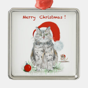 Christmas Cat Tree Ornament