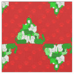 christmas cat tree paw print fabric