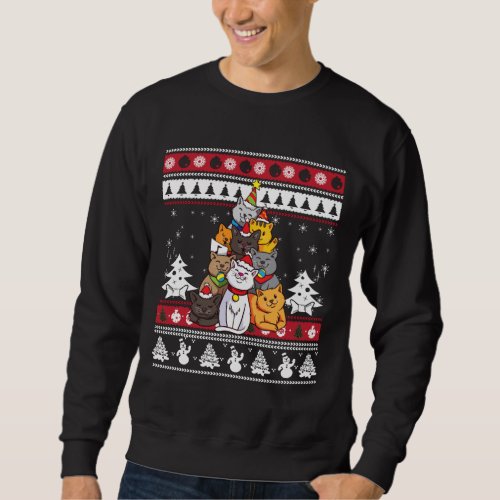 Christmas Cat Tree Sweatshirt