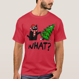 Christmas Cat What T-Shirt