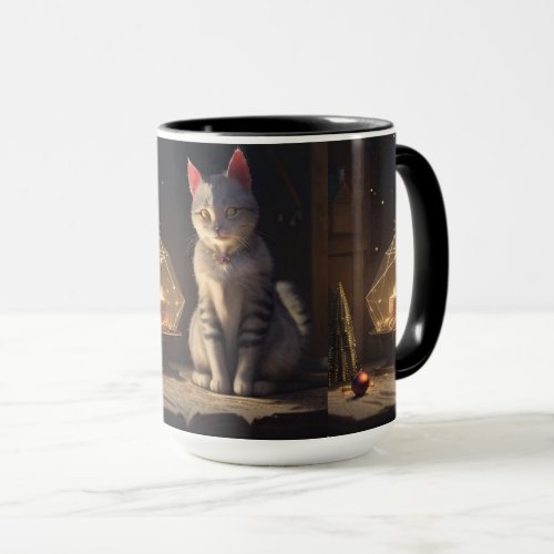 Christmas Cat Witch Coffee Mug