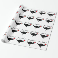 Christmas cat wrapping paper
