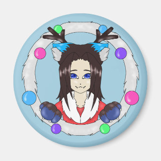 Christmas Catberry Magnet