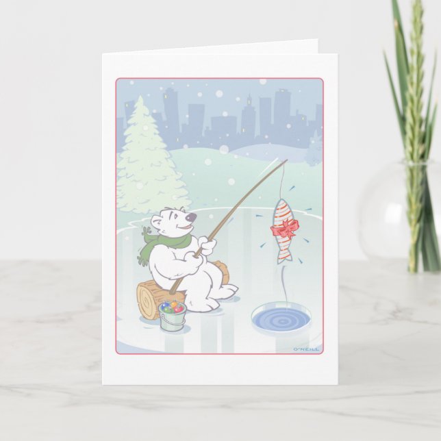 "Christmas Catch"-by Gerry O'Neill Holiday Card (Front)