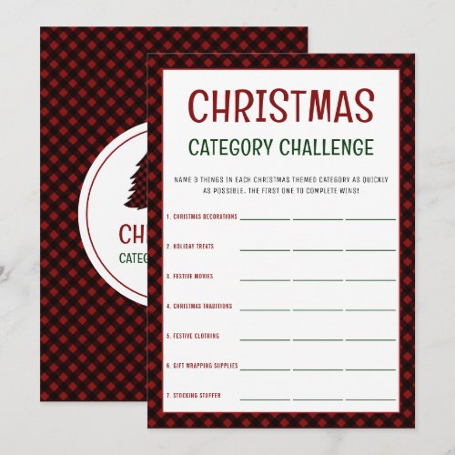 Christmas Category Word Game | Festive Party Games