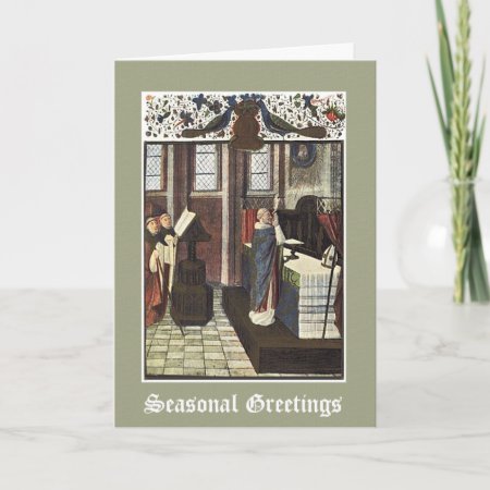 Christmas Cathedral Priest Altar Card