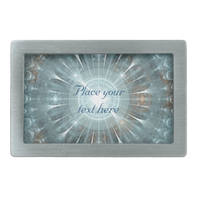 Christmas Cathedral Window Belt Buckle (Front)