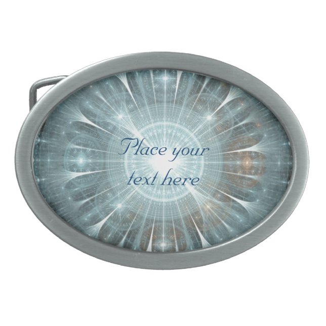 Christmas Cathedral Window Belt Buckle (Front)