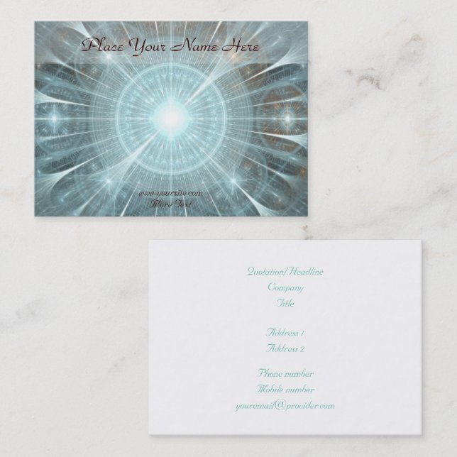 Christmas Cathedral Window Business Card (Front/Back)
