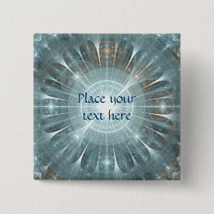 Christmas Cathedral Window Button