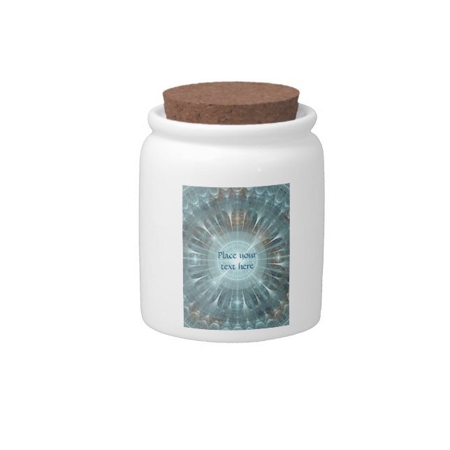 Christmas Cathedral Window Candy Jar (Front)