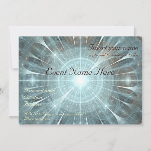 Christmas Cathedral Window Invitation